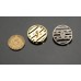 C102-1- Gold Diamond Hollow Buttons  0.86"(22mm) C102-1-O