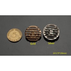 C102-2-  Hollow Buttons  0.79"(20mm) C102-2-O