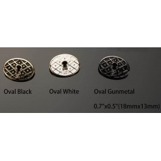 C104 -2 - Flat Buttons  0.7"x0.5"(18x13mm) C104 -2-O