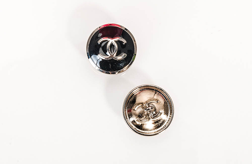 Metal Bead CC Buttons Custom Shirt Luxury OverCoat Sewing DIY (20mm)- c10