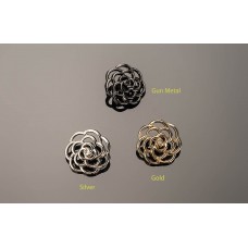 C14 - Flower Bead CC Buttons Custom Shirt Luxury OverCoat Sewing DIY 0.7”(18mm) - c14