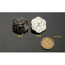 C16- Flower Metal Buttons Shirt Bead Over Coat Sewing DIY 0.95"(24mm) - C16 -O