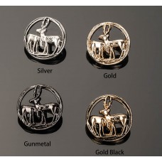 C25 - Deer Custom Buttons Replacement Metal Luxury OverCoat Sewing DIY Handwork 0.7"(18mm)- c25