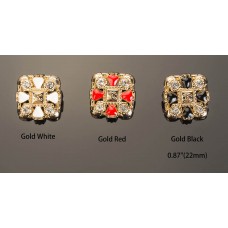 C30 - Diamond Buttons Custom Replacement Pair C Metal Luxury Agate OverCoat Sewing DIY Handwork 0.87"(22mm)- c30