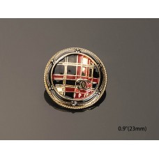 C34 - Grid Buttons Topcoat Bead Stripe Shirt Top Suit Sewing DIY Custom 0.9”(23mm)- c34