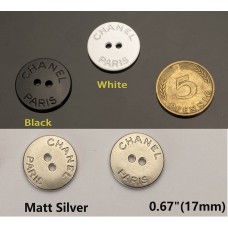 C23-2 - Buttons Bead Flat Shirt Double Holes Sweart Sewing DIY Custom 0.67”(12/17mm)- c23-2