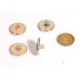 C43 - Gold Line Buttons Metal Bead Custom Shirt Luxury Double C OverCoat Sewing DIY 0.87"(22mm)- c43