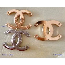 Cu214 - CC Label Pendant Flat Tag Sewing Accessory - 1.06"(27mm) - cu214
