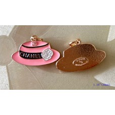 Cu217 - Chanel Charm Pendant Buttons CC Ring Gold Edge --1.18"(30mm) cu217