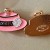 Cu217 - Chanel Charm Pendant Buttons CC Ring Gold Edge --1.18"(30mm) cu217