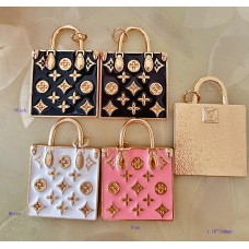 LV Pendant Louis Vuitton Charm Buttons Luxury Square Gold Edge - 1.18"(30mm) - cu246