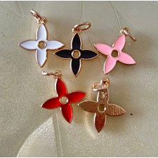 LV Charm Pendant LV Flower Buttons Louis Vuitton Ring Gold Edge 0.7"(18mm) cu250