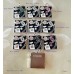 CC Pendant Chanel Charm Square Buttons Diamond Luxury Jewelry Black Silver Edge - 1"(25mm) - cu262