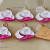 Chanel Pendant CC Charm Bag Buttons Diamond Luxury Jewelry Pink White Gold Edge -1.1"(28mm) - cu364
