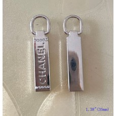 CC Charm Pendant Chanel Hanger Buttons Long Ring Silver Edge 1.38"(35mm) cu406
