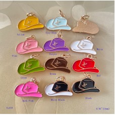 LV Pendant  Charm Hat Button Luxury Gold Edge - 0.95"(24mm) - cu410