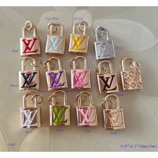 LV Lock Buttons Ring Charm 0.87"x0.5"(22mmx13mm) cu411