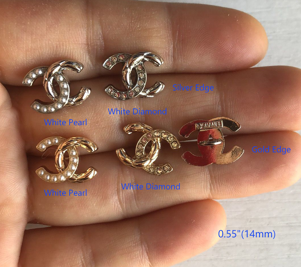 Cc Button Diamond Buttons , LV rhinestone padlocks, pendant, cc button, button ...