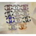 J158- Pearl Diamond CC Chanel Buttons Flat Silver Edge - 1"(25mm) - J158