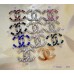 J158- Pearl Diamond CC Chanel Buttons Flat Silver Edge - 1"(25mm) - J158