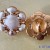 J162 -    Diamond Button CC Buttons Gold Emblem Fashion - 0.79"(20mm) - J162