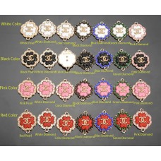 J28 - Jewel Ring Buttons Double Hooks - 0.87"(22mm) - J28