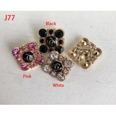 J77 - Square Diamond Buttons - 0.79"(20mm)- J77