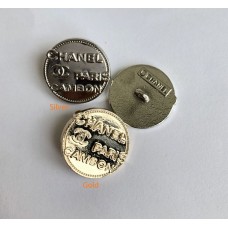 C388 -  Chanel Button CC Button Cambon Button Round Gold Buttons - 0.79"(20mm) C388-N-2