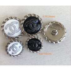 C380 - Sweater Silver Edge Buttons 0.59"-0.79"(16mm-20mm) C80-N
