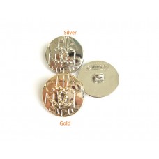 C386 - Coco Button Chanel Button CC Button Round Gold Buttons - 0.79"(20mm) C386-N-2 C386 - Coco Button Chanel Button CC Button Round Gold Buttons - 0.79"(20mm) C386-N-2