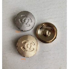 C389 -  Chanel Button CC Button Cambon Button Round Gold Buttons - 0.79"(20mm) C389-N-2