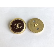 C391 - CC Button Chanel Button Round Gold Buttons - 0.79"(20mm) C391-N-2