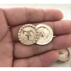 C399 - Chanel Buttons CC Button Gold Replicas Dupplier - 0.87"(22mm) - c399