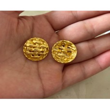 C404 - Buttons CC Button Gold Replicas Dupplier - 0.8"(21mm) - c404