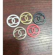 C415- Pink Button CC Hollow Buttons Sewing- 0.79"(20mm) - c415 C415- Pink Button CC Hollow Buttons Sewing- 0.79"(20mm) - c415