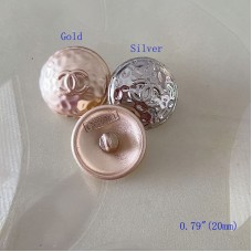 C432 - Chanel Button CC Buttons Sewing Custom - 0.79"(20mm) - c432