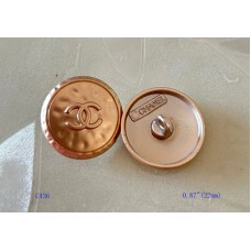 C436 - Chanel Button Yellow Buttons CC Buttons Sewing - 0.87"(22mm) - c436