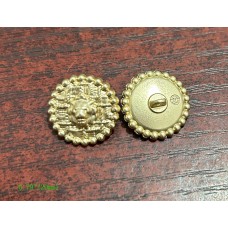 CC Chanel Round Buttons Lion Gold Edge - 0.79"(20mm) - c453