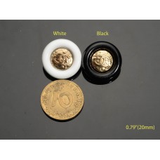 C322 - Round Gold Buttons - 0.79"(20mm) C322-N