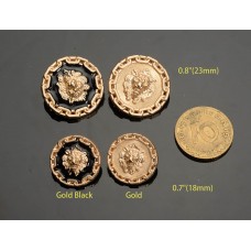 C324 - Gold Lion Buttons - 0.7"/0.8"(18mm/23mm) C324-N