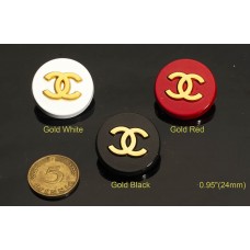 C226 - Gold Charm Buttons 0.95"(24mm) C226-N