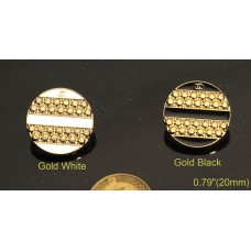 C227 - Gold Stripe Buttons 0.79"(20mm) C227-N