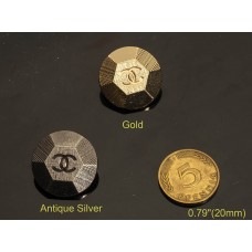C231 - Retro Jacket Buttons 0.79"(20mm) C231-N