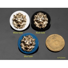 C258 -2- Lion Diamond Buttons 0..9"(23mm) C258-2-N
