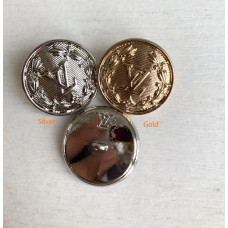 O88 - LV Button Louis Vuitton Button Gold Buttons - 0.79"(20mm) o88