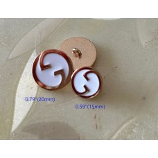 O108 - G Gold Ball Buttons Gold - 0.59"/0.79"(15mm/20mm) - O108
