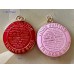 O109- LV Pendant Trunks Charm Louis Buttons Ring Gold - 1.38"(35mm) - O109