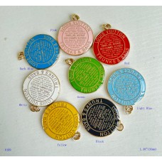 LV Pendant Trunks Charm Louis Buttons Ring Gold - 1.38"(35mm) - O109