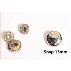 O5-3- LV Snap Silver Buttons 0.59"(15mm) O5-3