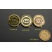 O63 - G Gold Buttons  - 0.79"(20mm) - O63